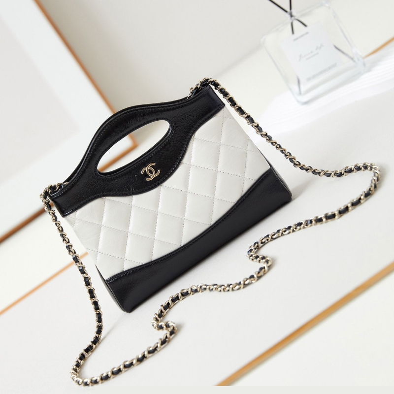 Ch*el top handle bags